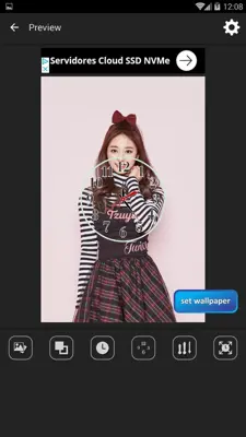 Tzuyu Clock Live Wallpaper android App screenshot 1