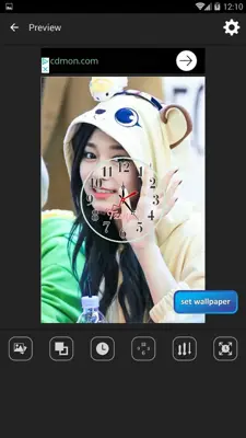 Tzuyu Clock Live Wallpaper android App screenshot 3