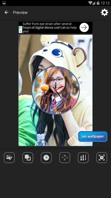 Tzuyu Clock Live Wallpaper android App screenshot 7